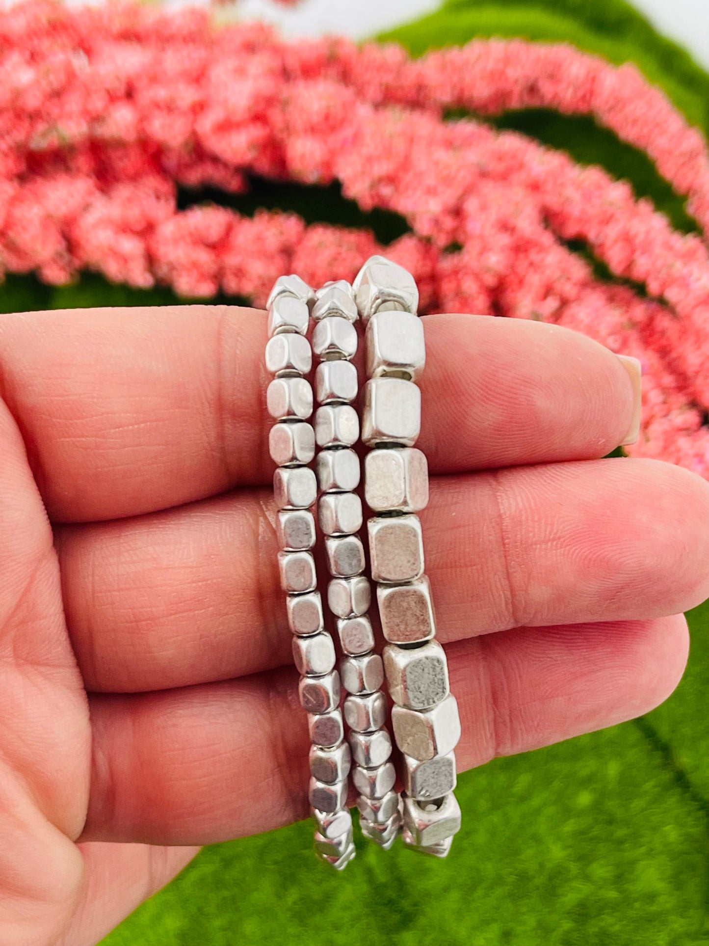 Cubed Beaded Bracelet