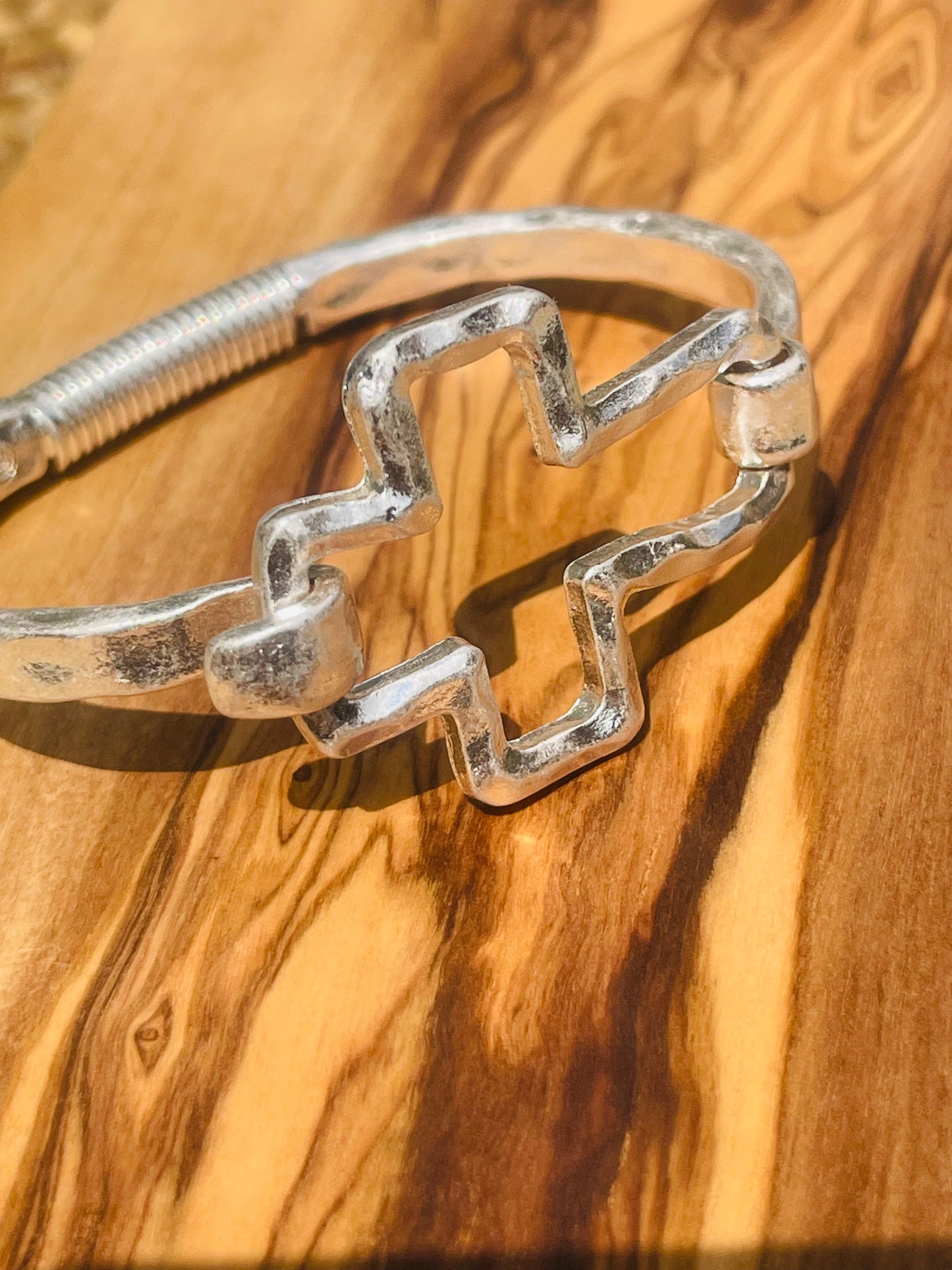 Cross Hammered Bracelet For Women Bangle Bracelet Hammered Bangle Crossed Bangle Statement Bracelet Gift For Mothers Day