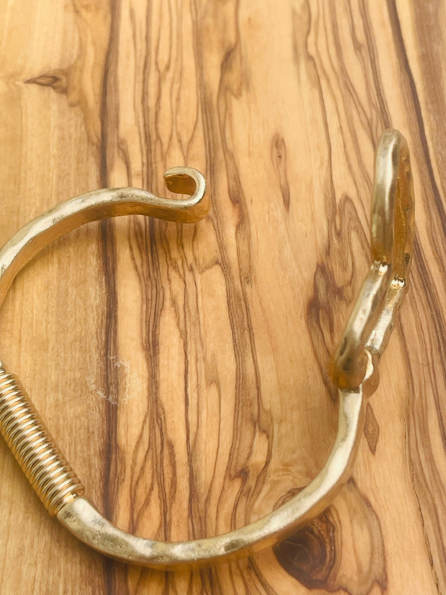 Hammered Heart Bracelet