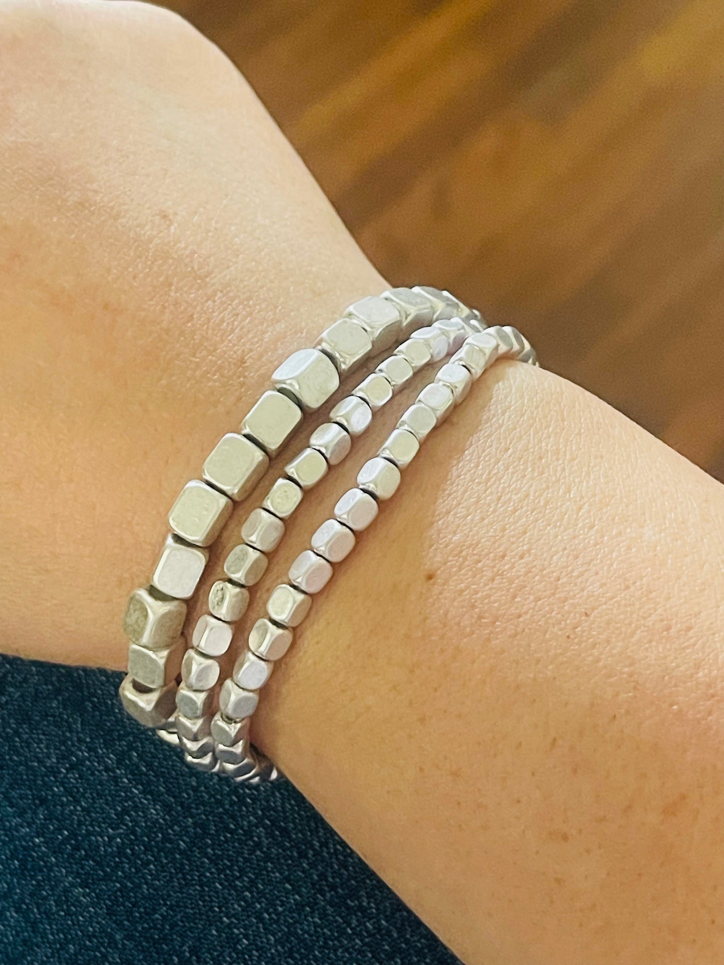 Cubed Beaded Bracelet