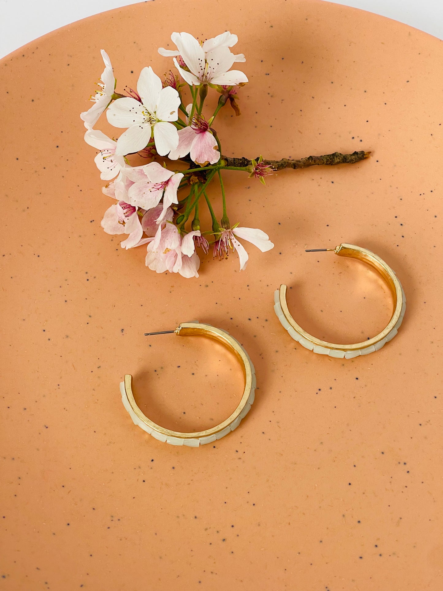 Boho Beaded Hoop Earrings